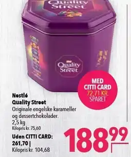Citti Nestlé Quality Street tilbud