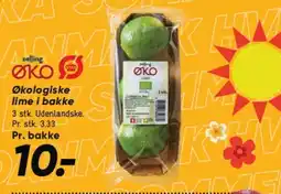 Bilka Økologiske lime i bakke tilbud