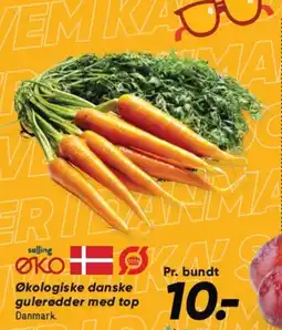 Bilka Økologiske danske gulerødder med top tilbud