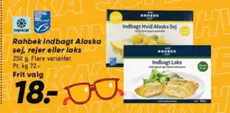Bilka Rahbek indbagt Alaska sej, rejer eller laks tilbud