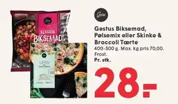 SPAR Gestus Biksemad, Pølsemix eller KSinke & Broccoli Tærte tilbud