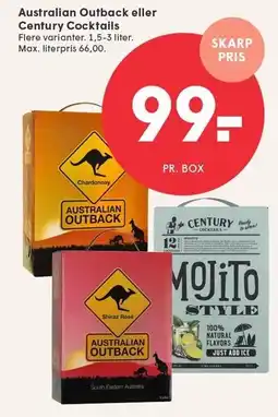 SPAR Australian Outback eller Cantury Cocktails tilbud