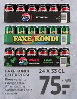 MENY FAXE KONDI ELLER PEPSI tilbud