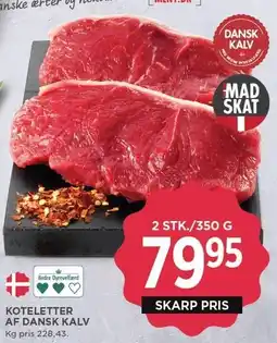 MENY KOTELETTER AF DANSK KALV tilbud