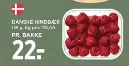 MENY DANSKE HINDBÆR tilbud
