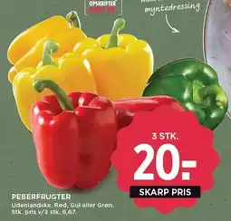 MENY PEBERFRUGTER tilbud