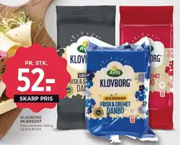 MENY KLOVBORG SKÆREOST tilbud