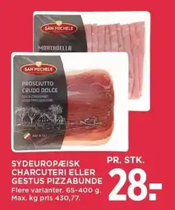 MENY SYDEUROPÆISK CHARCUTERI ELLER GESTUS PIZZABUNDE tilbud