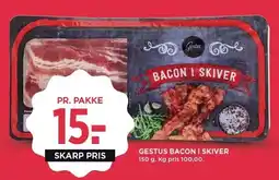 MENY GESTUS BACON I SKIVER tilbud