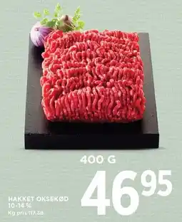 MENY HAKKET OKSEKØD 10-14% tilbud