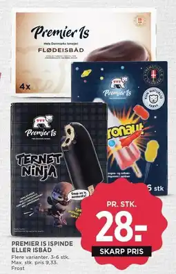 MENY PREMIER IS ISPINDE ELLER ISBÅD tilbud