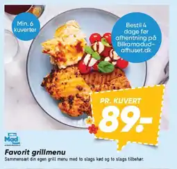 Bilka Favorit grillmenu tilbud