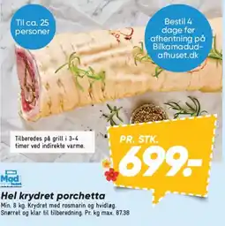 Bilka Hel krydret porchetta tilbud