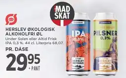 MENY HERSLEV ØKOLOGISK ALKOHOLFRI ØL tilbud