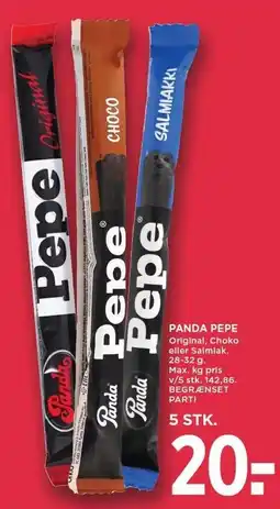 MENY PANDA PEPE tilbud