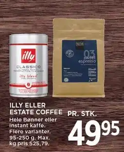 MENY ILLY ELLER ESTATE COFFEE tilbud