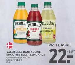 MENY VALSØLILLE DANSK JUICE, SMOOTHIE ELLER LEMONADE tilbud