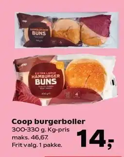 SuperBrugsen Coop burgerboller tilbud