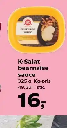 SuperBrugsen K-salat bearnaisesauce tilbud