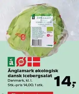 SuperBrugsen Änglamark økologisk dansk icebergsalat tilbud