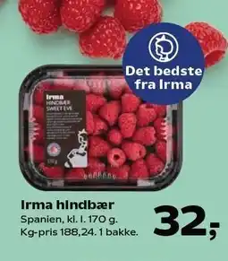 SuperBrugsen Irma hindbær tilbud