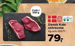 SuperBrugsen Dansk Kalv entrecote tilbud
