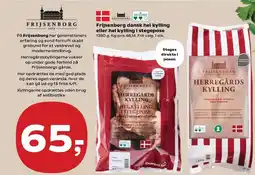 SuperBrugsen Frijsenborg dansk hel kylling eller hel kylling i stegepose tilbud