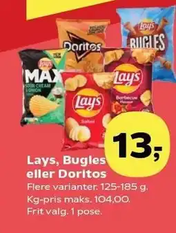 SuperBrugsen Lays, Bugles eller Doritos tilbud