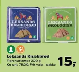 SuperBrugsen Leksands Knækbrød tilbud