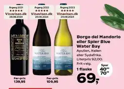 SuperBrugsen Borgo del Mandorio eller Spier Blue Water Bay tilbud