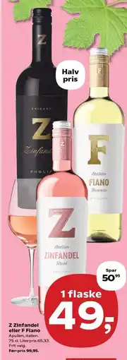 SuperBrugsen Z Zinfandel eller F Fiano tilbud