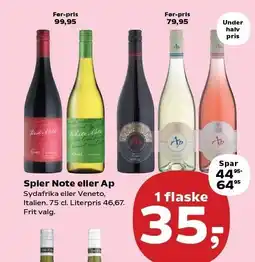 SuperBrugsen Spier Note eller Ap tilbud