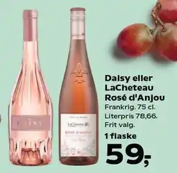 SuperBrugsen Daisy eller LaCheteau Rosé d'Anjou tilbud