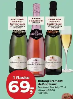 SuperBrugsen Dulong Crémant de Bordeaux tilbud