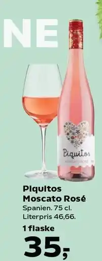 SuperBrugsen Piguitos Moscato Rosé tilbud