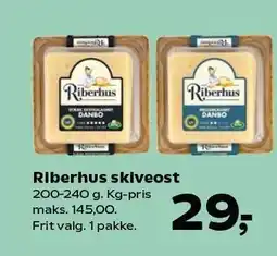 SuperBrugsen Riberhus skiveost tilbud