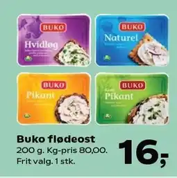 SuperBrugsen Buko flødeost tilbud