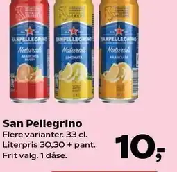 SuperBrugsen San Pellegrino tilbud