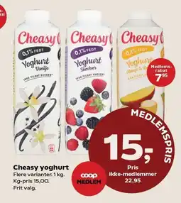 SuperBrugsen Cheasy yoghurt tilbud