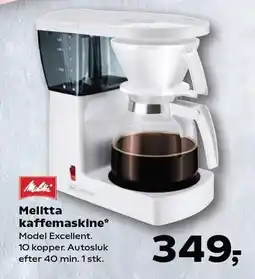 SuperBrugsen Melitta kaffemaskine tilbud