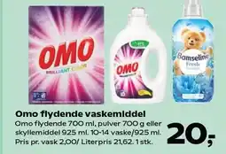 SuperBrugsen Omo flydende vaskemiddel tilbud