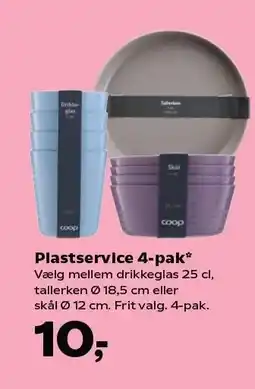 SuperBrugsen Plastservice 4-pak tilbud