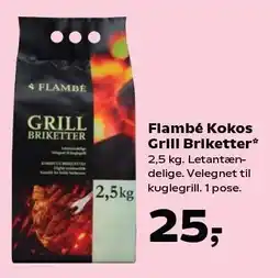 SuperBrugsen Flambé Kokos Grill Briketter tilbud