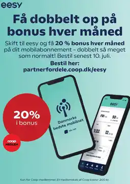 SuperBrugsen Få dobbelt op på bonus hver måned tilbud