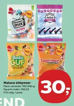 SuperBrugsen Malaco slikposer tilbud