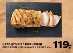 Kvickly Coop grillklar flæskesteg tilbud
