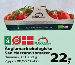 Kvickly Änglamark økologiske San Marzano tomater tilbud
