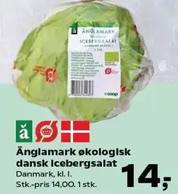 Kvickly Änglamark økologisk dansk icebergsalat tilbud
