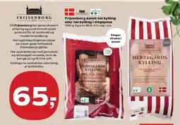 Kvickly Frijsenborg dansk hel kylling eller hel kylling i stegepose tilbud
