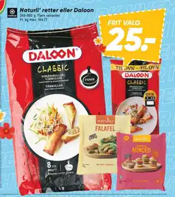 Bilka Naturli' retter eller Daloon tilbud